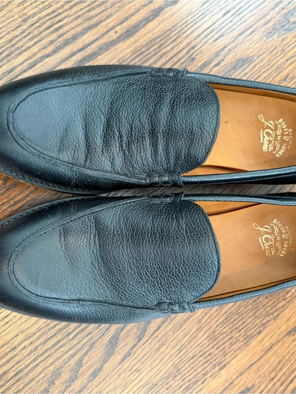 J. Crew Ludlow Venetian Black Pebbled Leather Loafers